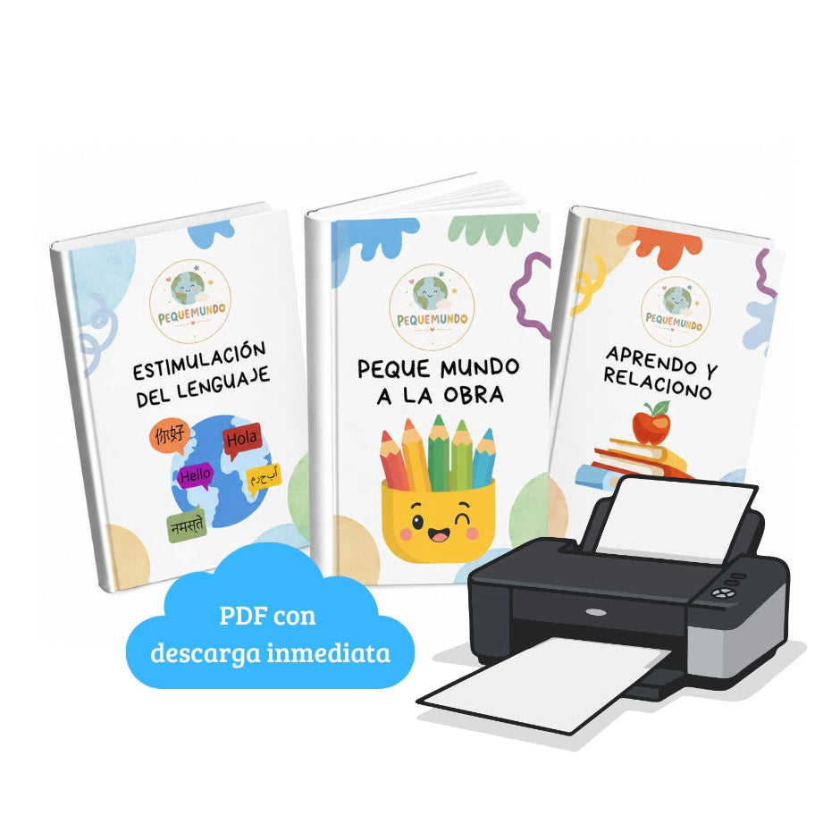 Kit Peque Mundo 3x1 para niños de 2 a 7 años